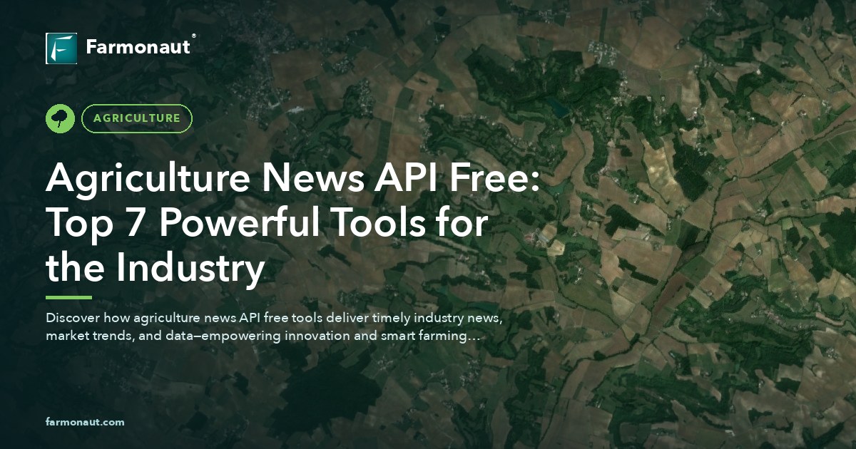 Agriculture News Api Free: Top 7 Powerful Tools For The Industry