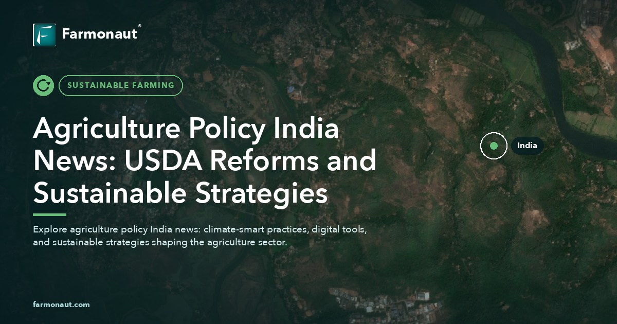 Agriculture Policy India News: Usda Reforms And Sustainable Strategies