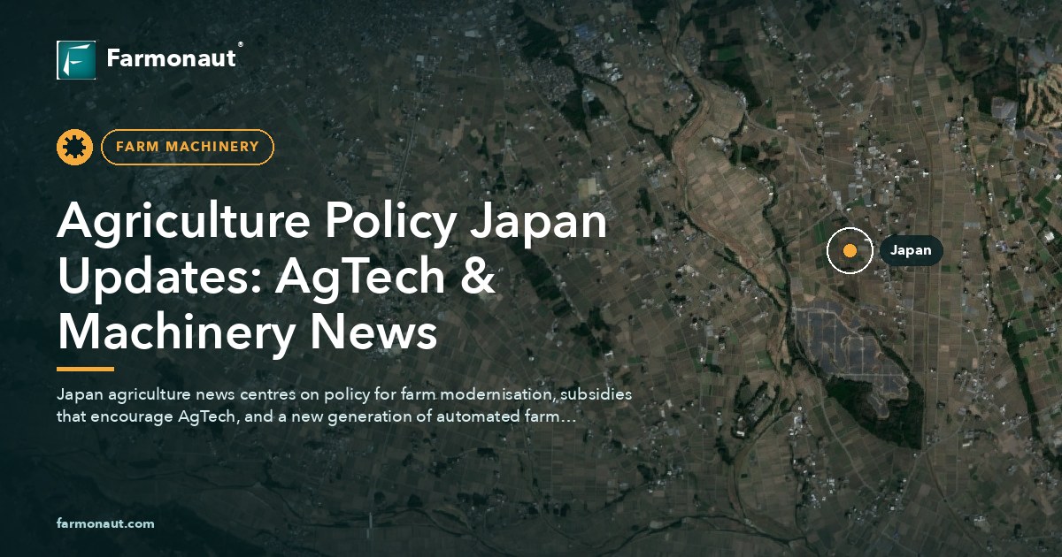 Agriculture Policy Japan Updates: Agtech &Amp; Machinery News