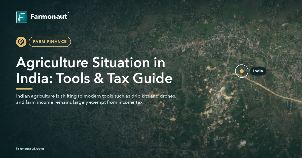 Agriculture Situation In India: Tools &Amp; Tax Guide