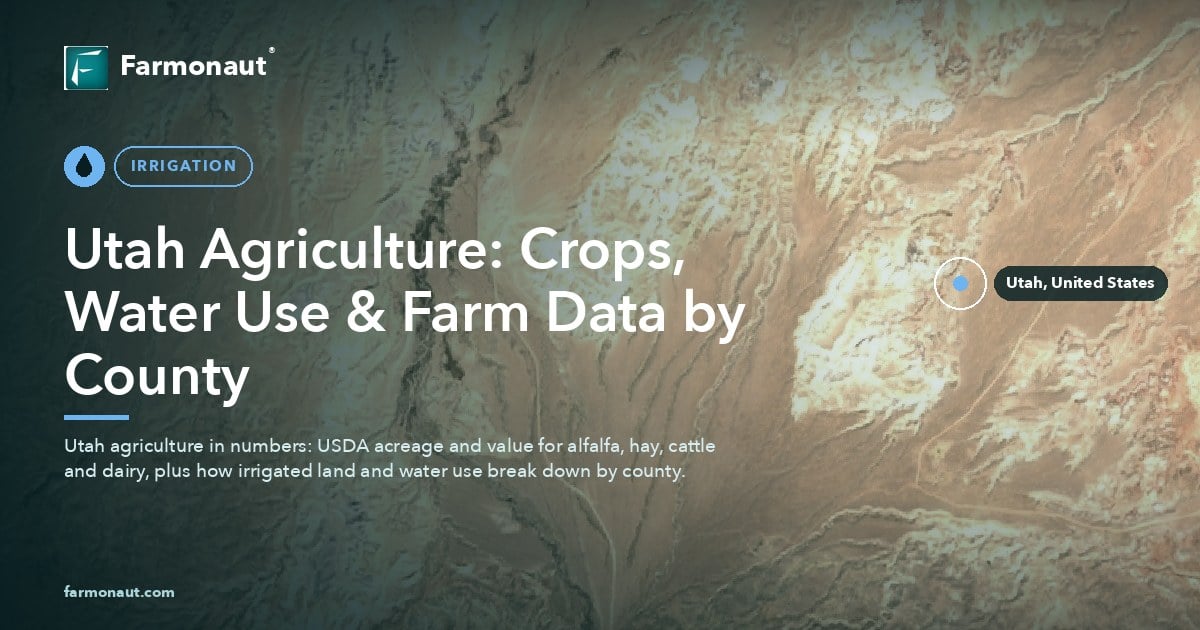 Utah Agriculture: Crops, Water Use &Amp; Farm Data By County