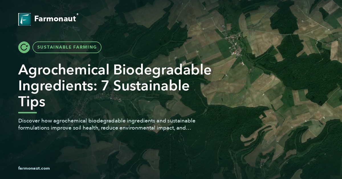 Agrochemical Biodegradable Ingredients: 7 Sustainable Tips