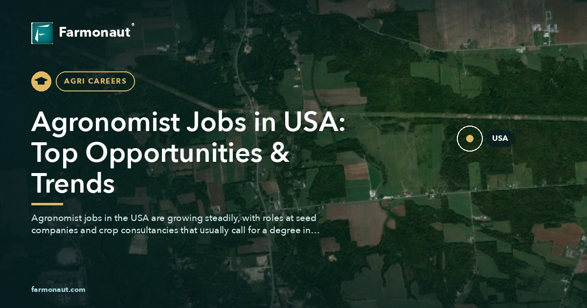 Agronomist Jobs In Usa: Top Opportunities &Amp; Trends