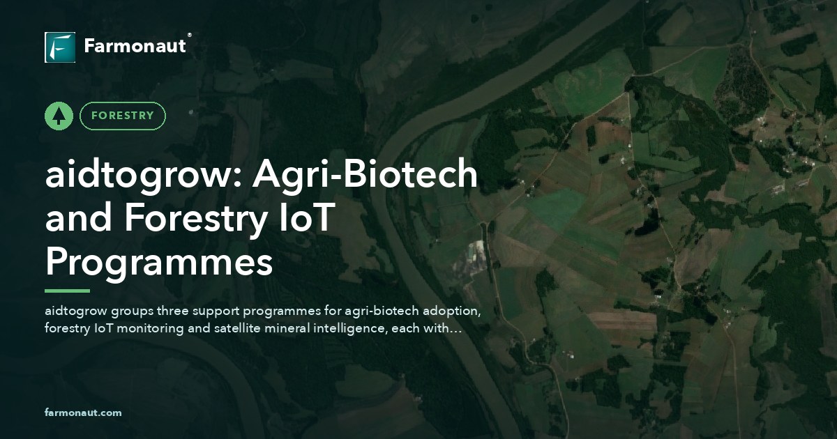 Aidtogrow: Agri-Biotech &Amp; Forestry Iot Solutions Guide 54 Aidtogrow: Agri-Biotech And Forestry Iot Programmes