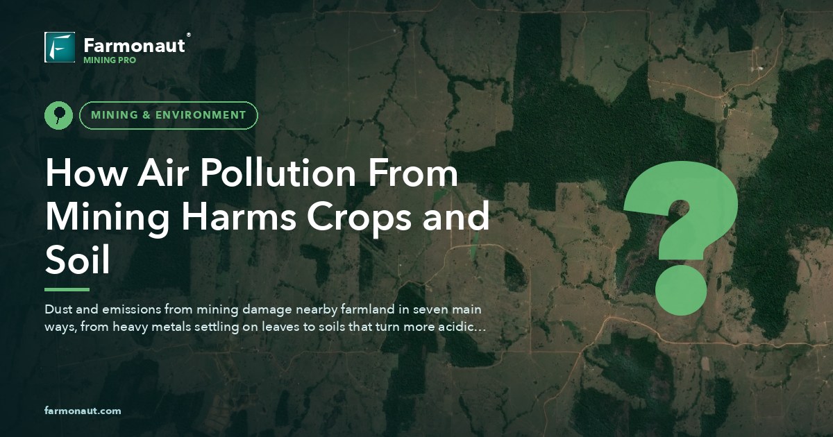 How Air Pollution From Mining Harms Crops And Soil