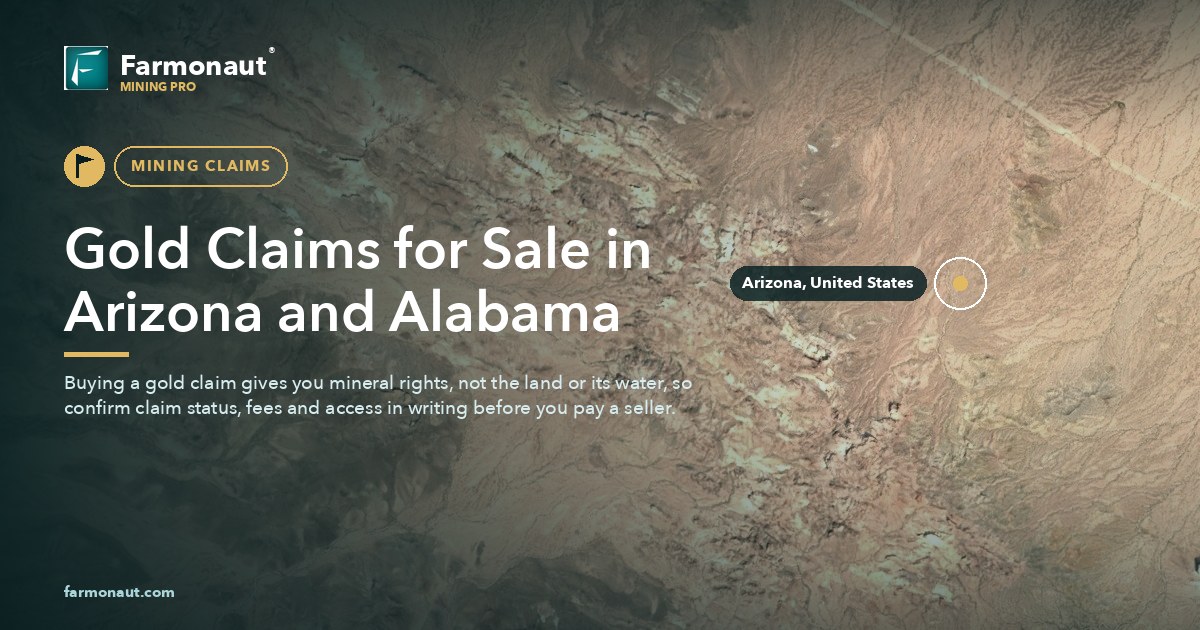 Gold Claims For Sale In Arizona &Amp; Alabama: Buyer'S Guide 56 Gold Claims For Sale In Arizona And Alabama