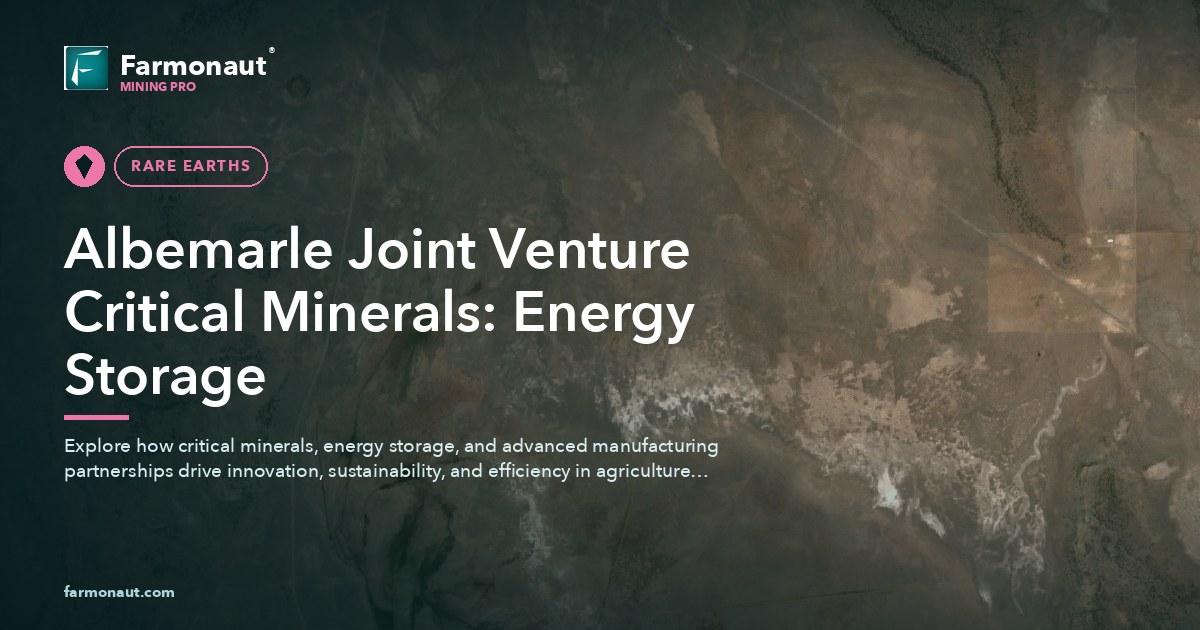 Albemarle Joint Venture Critical Minerals: Energy Storage