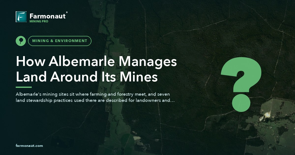 How Albemarle Manages Land Around Its Mines
