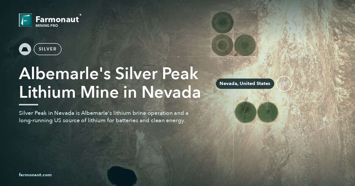 Albemarle Silver Peak Mine: Minerals &Amp; Sustainable Agriculture 53 Albemarle'S Silver Peak Lithium Mine In Nevada