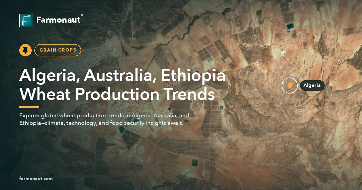 Algeria, Australia, Ethiopia Wheat Production Trends
