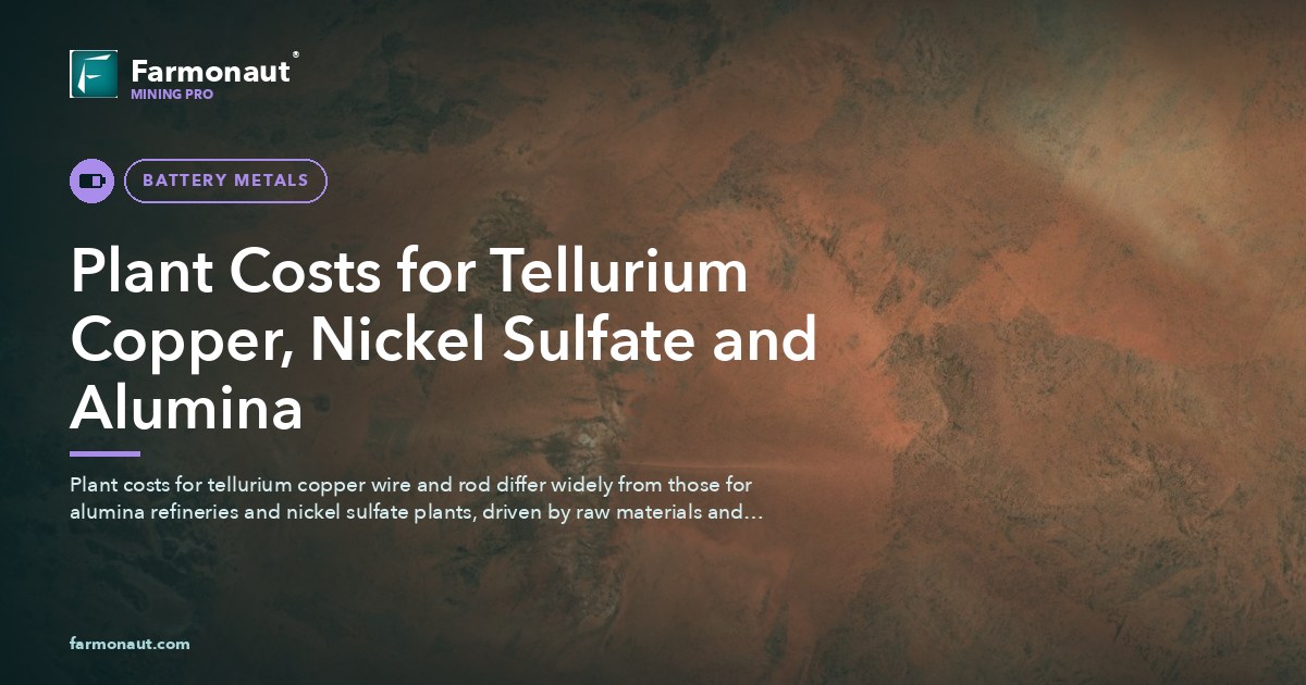 Alumina, Nickel Sulfate, Tellurium Plant Cost Guide 49 Plant Costs For Tellurium Copper, Nickel Sulfate And Alumina