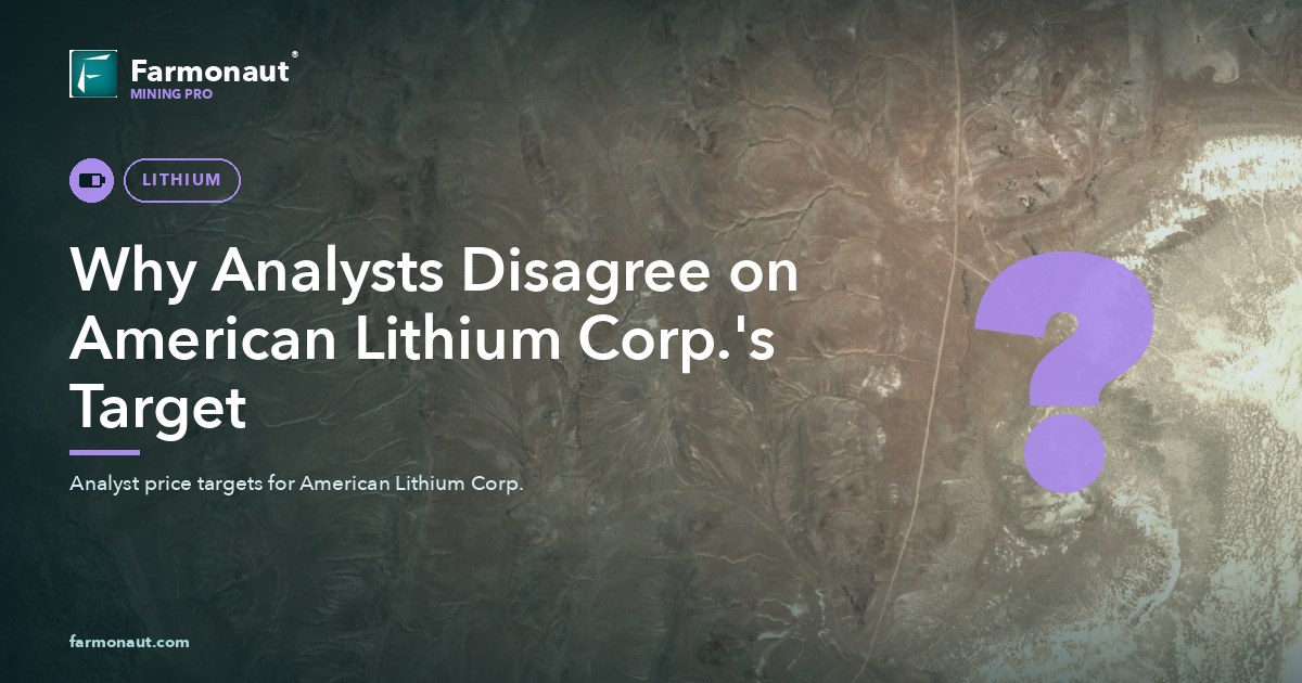 American Lithium Corp. Analyst Price Target Disagreement 44 Why Analysts Disagree On American Lithium Corp.'S Target