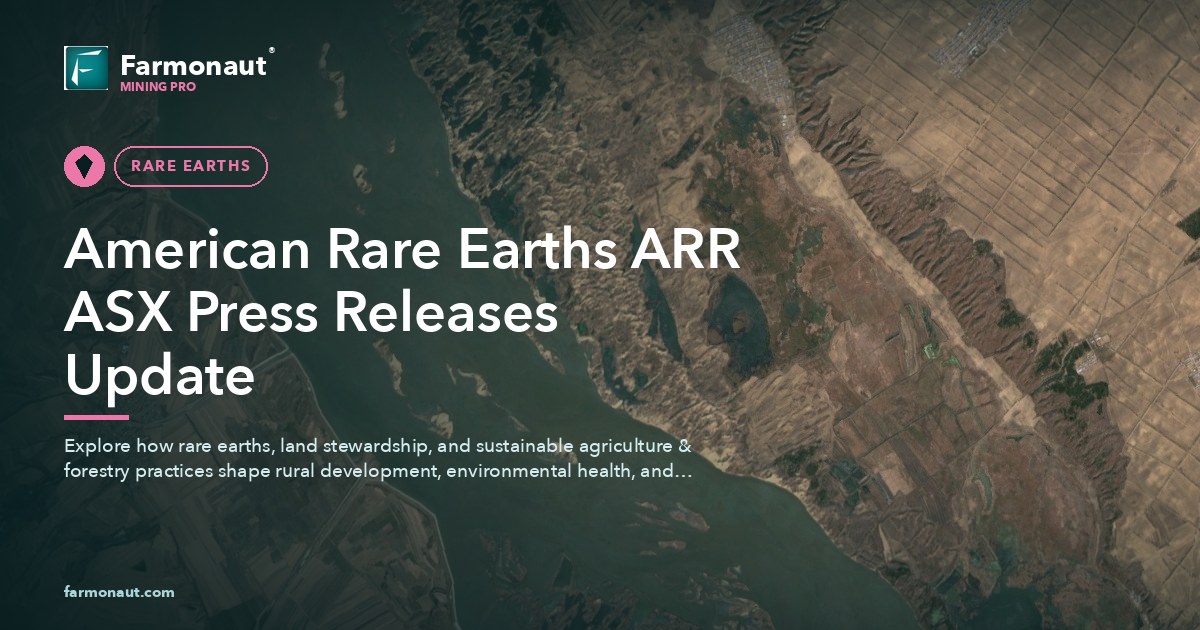 American Rare Earths Arr Asx Press Releases Update
