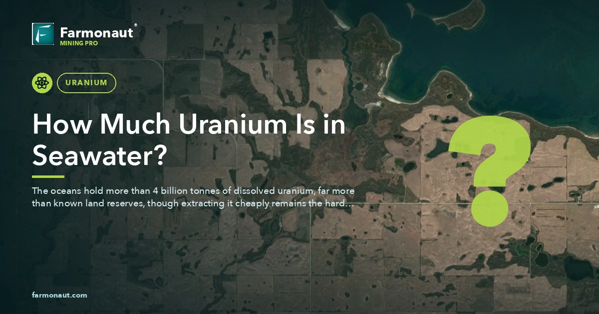 Amount Of Uranium In Seawater: Billions Of Tonnes Revealed 42 How Much Uranium Is In Seawater?