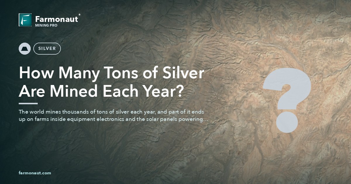 Annual Global Silver Mine Production Tons &Amp; Farming Tech 38 How Many Tons Of Silver Are Mined Each Year?