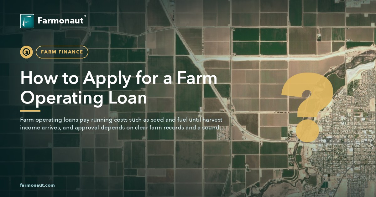 How To Apply For A Farm Operating Loan
