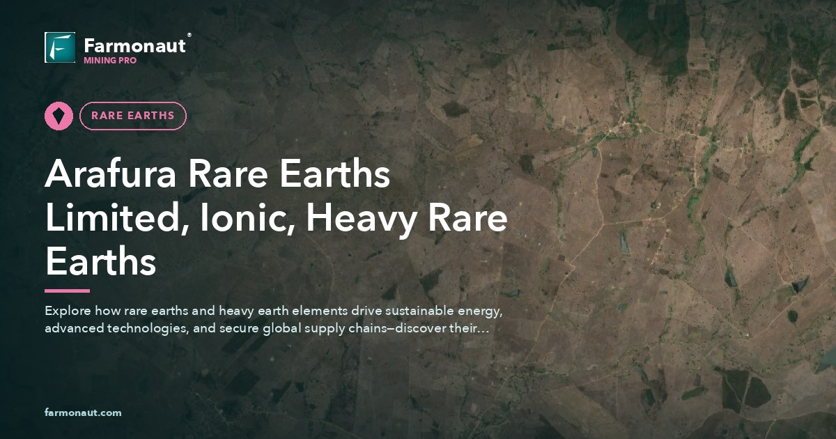 Arafura Rare Earths Limited, Ionic, Heavy Rare Earths