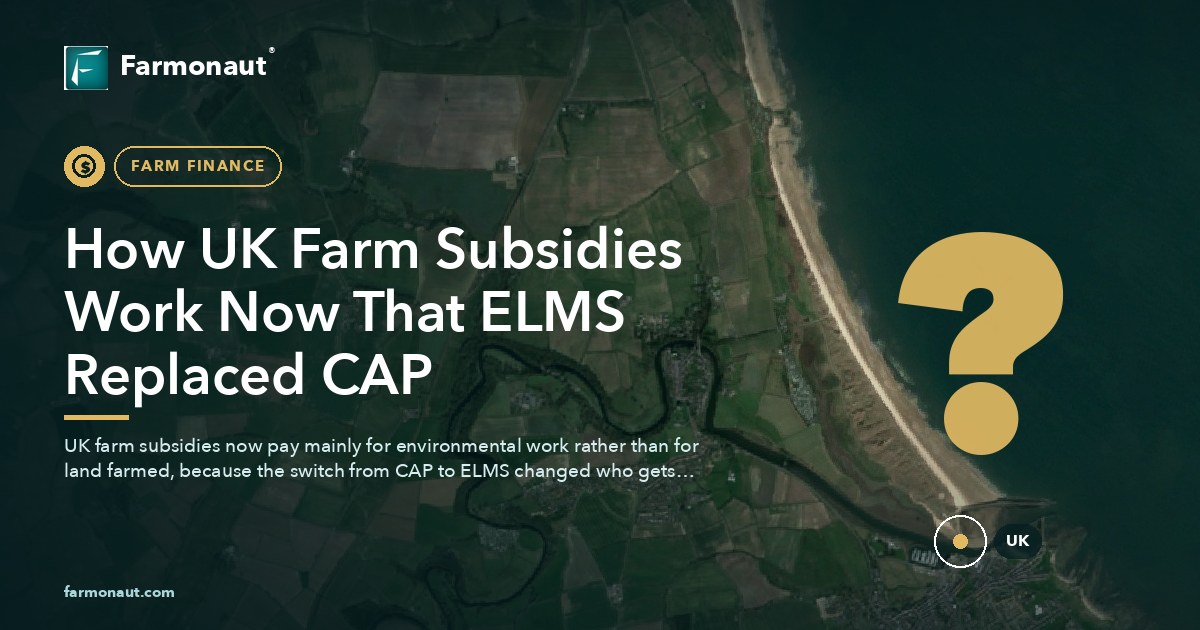 How Uk Farm Subsidies Work Now That Elms Replaced Cap