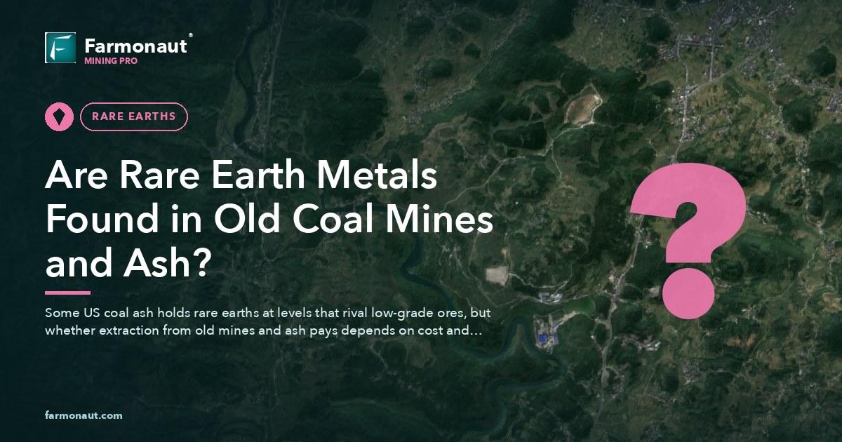 Are Rare Earth Metals Found In Old Coal Mines And Ash?