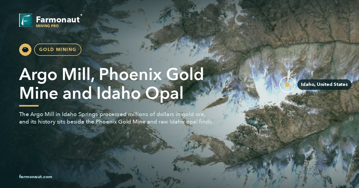 Argo Mill Idaho Springs, Phoenix Gold Mine &Amp; Raw Idaho Opal 25 Argo Mill, Phoenix Gold Mine And Idaho Opal