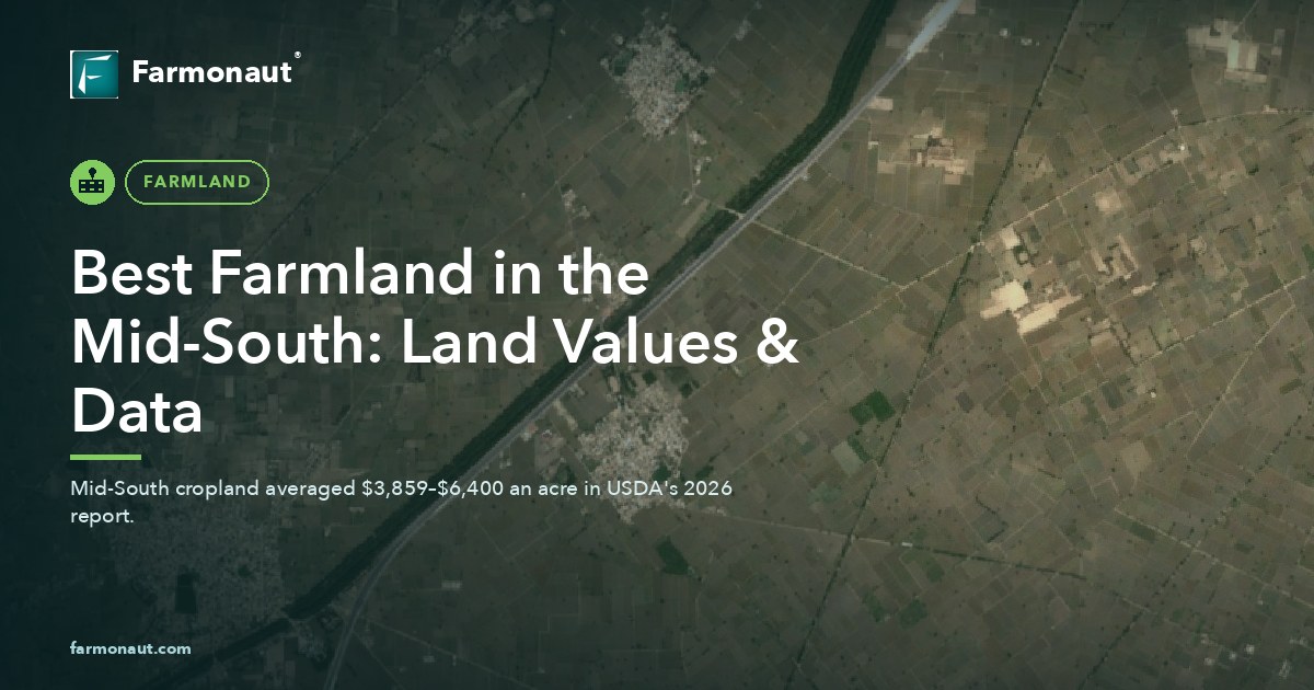 Best Farmland In The Mid-South: Land Values &Amp; Data