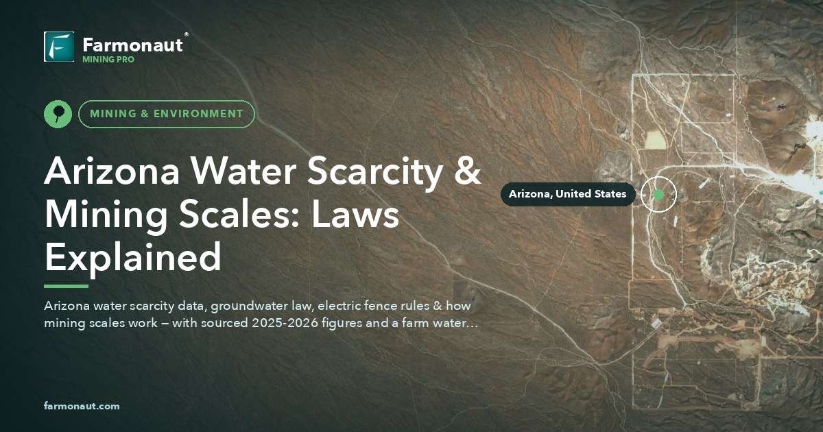 Arizona Water Scarcity &Amp; Mining Scales: Laws Explained 197 Arizona Water Scarcity &Amp; Mining Scales: Laws Explained