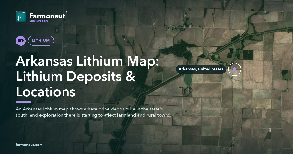 Arkansas Lithium Map: Lithium Deposits &Amp; Locations