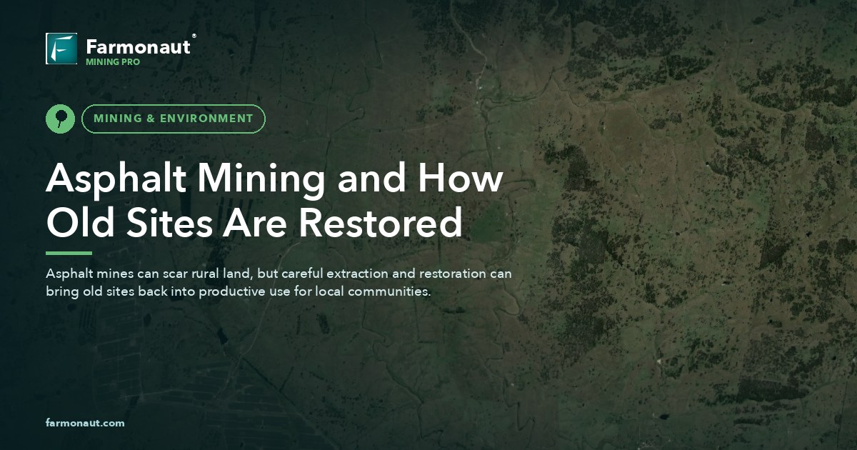 Asphalt Mining And How Old Sites Are Restored