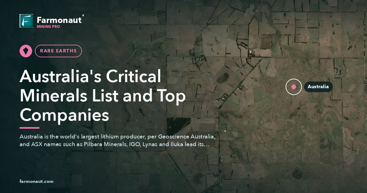 Australia'S Critical Minerals List And Top Companies