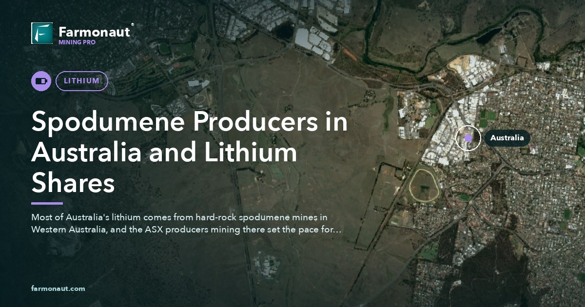 Spodumene Producers In Australia And Lithium Shares