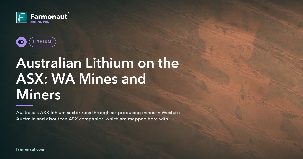 Australian Lithium Asx: The Wa Mines &Amp; Miners Guide 9 Australian Lithium On The Asx: Wa Mines And Miners
