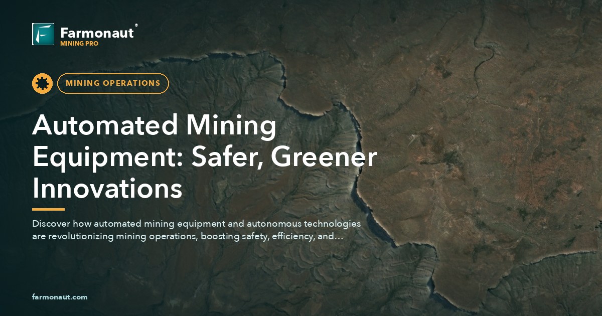Automated Mining Equipment: Safer, Greener Innovations
