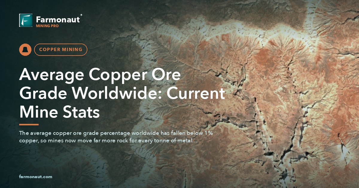 Average Copper Ore Grade Worldwide: Current Mine Stats
