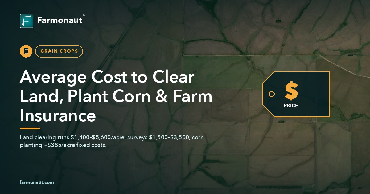 Average Cost To Clear Land, Plant Corn &Amp; Farm Insurance