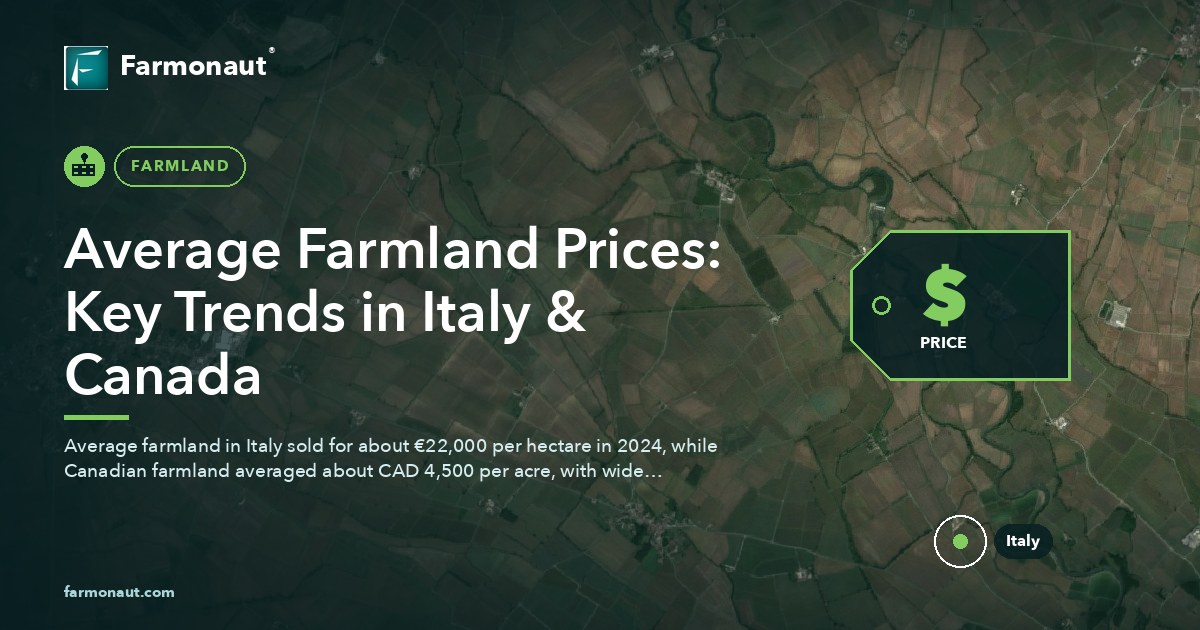 Average Farmland Prices: Key Trends In Italy &Amp; Canada