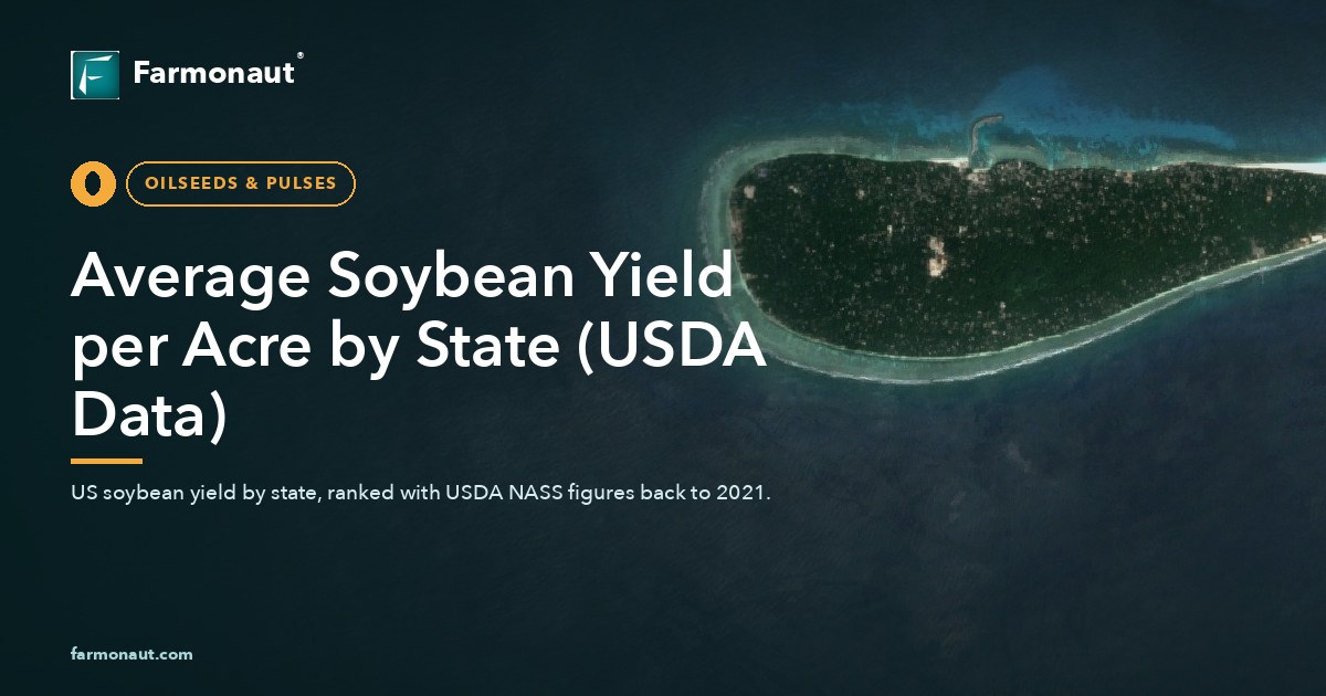 Average Soybean Yield Per Acre By State (Usda Data)