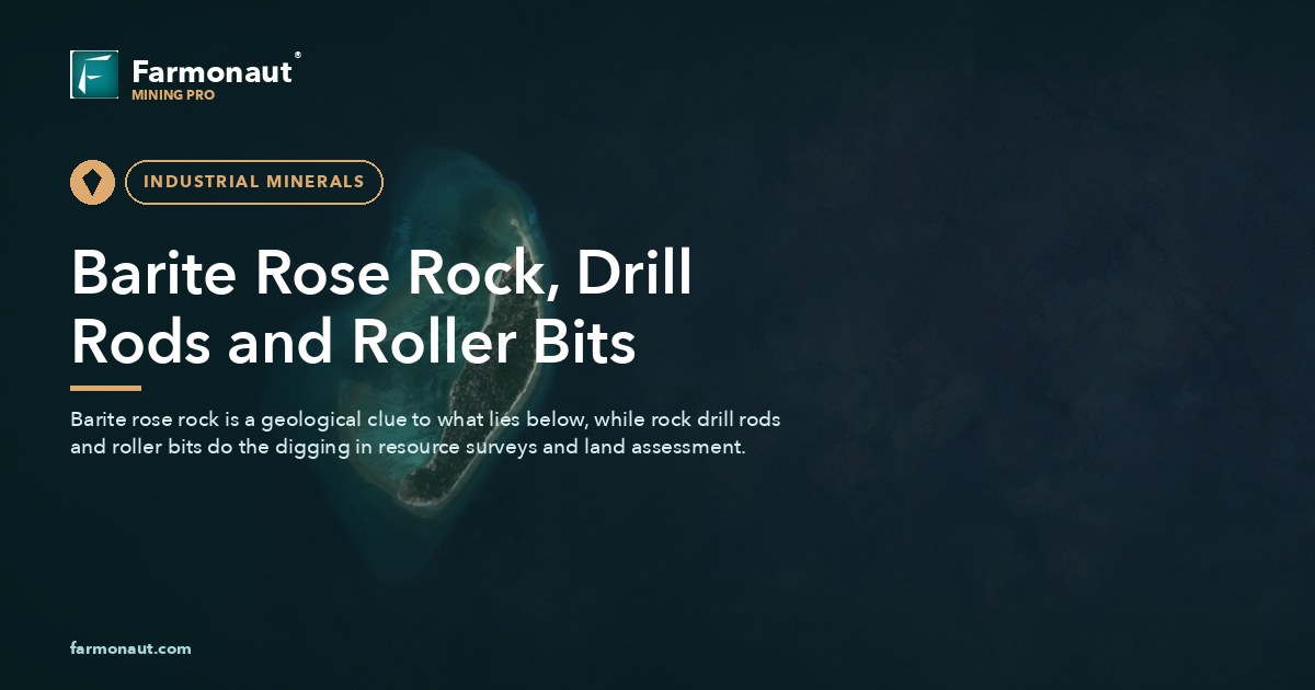 Barite Rose Rock, Drill Rods And Roller Bits