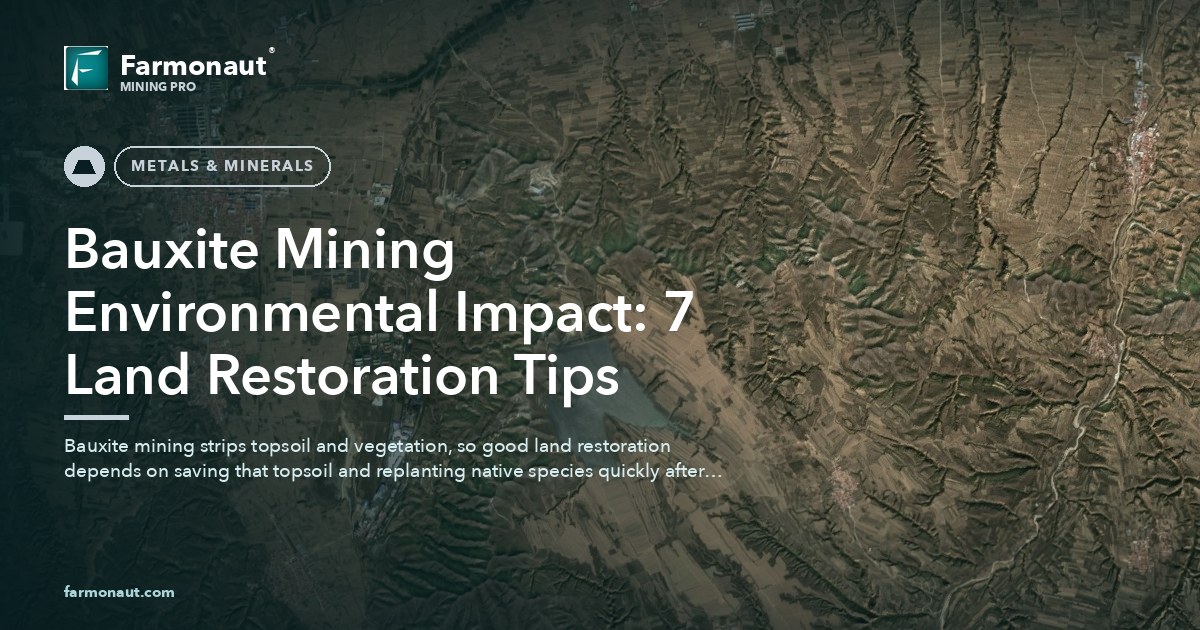 Bauxite Mining Environmental Impact: 7 Land Restoration Tips