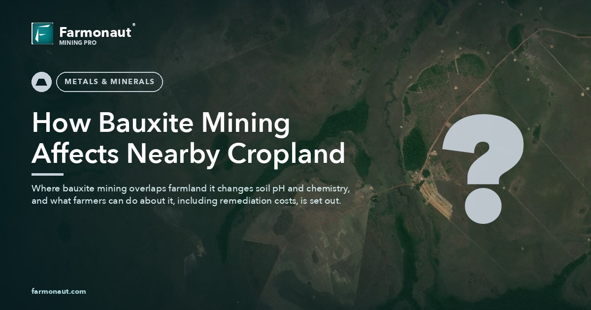How Bauxite Mining Affects Nearby Cropland