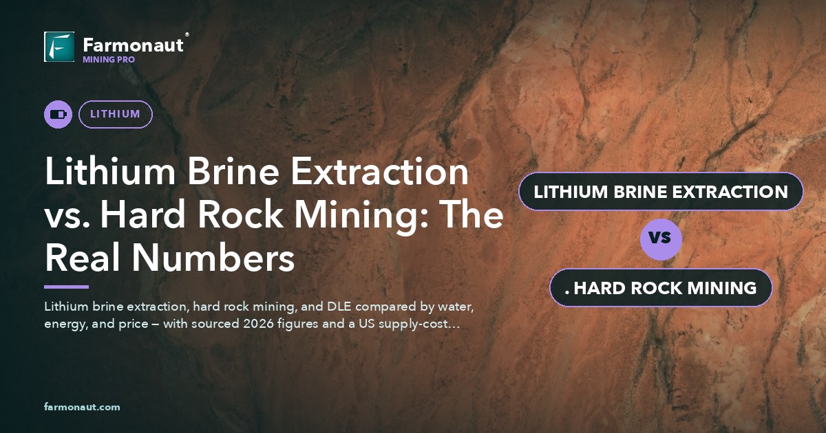 Lithium Brine Extraction Vs. Hard Rock Mining: The Real Numbers