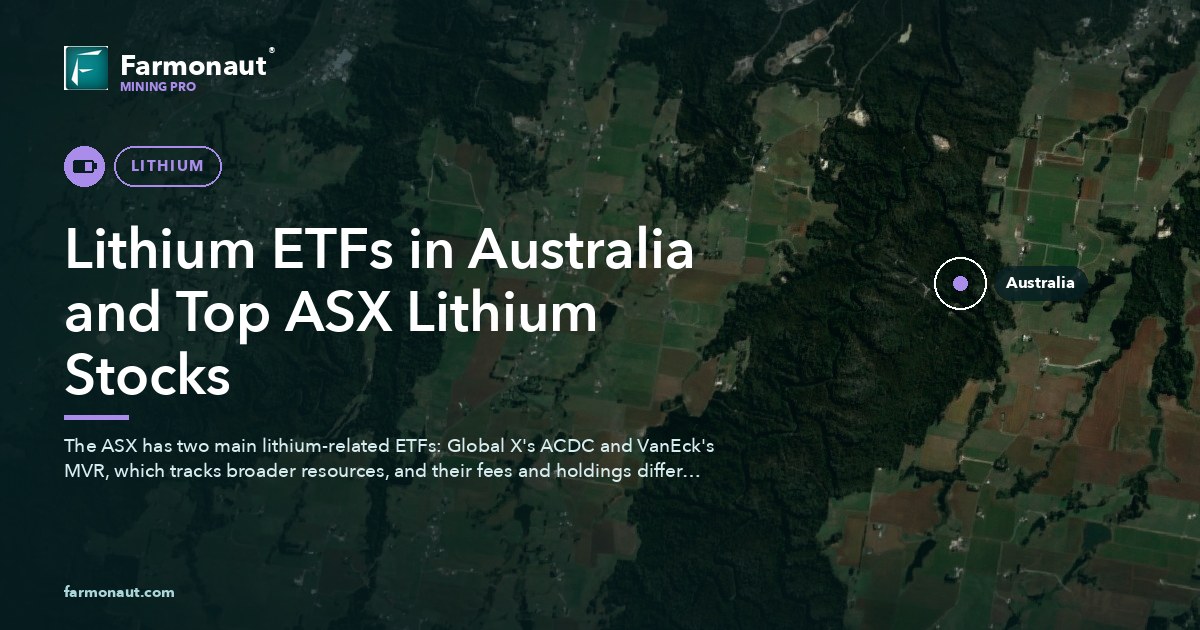 Lithium Etfs In Australia And Top Asx Lithium Stocks