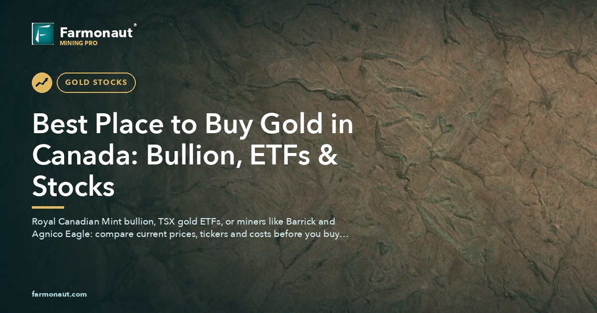 Best Place To Buy Gold In Canada: Bullion, Etfs &Amp; Stocks