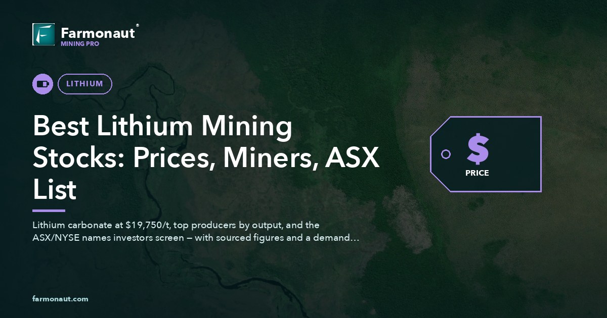 Best Lithium Mining Stocks: Prices, Miners, Asx List