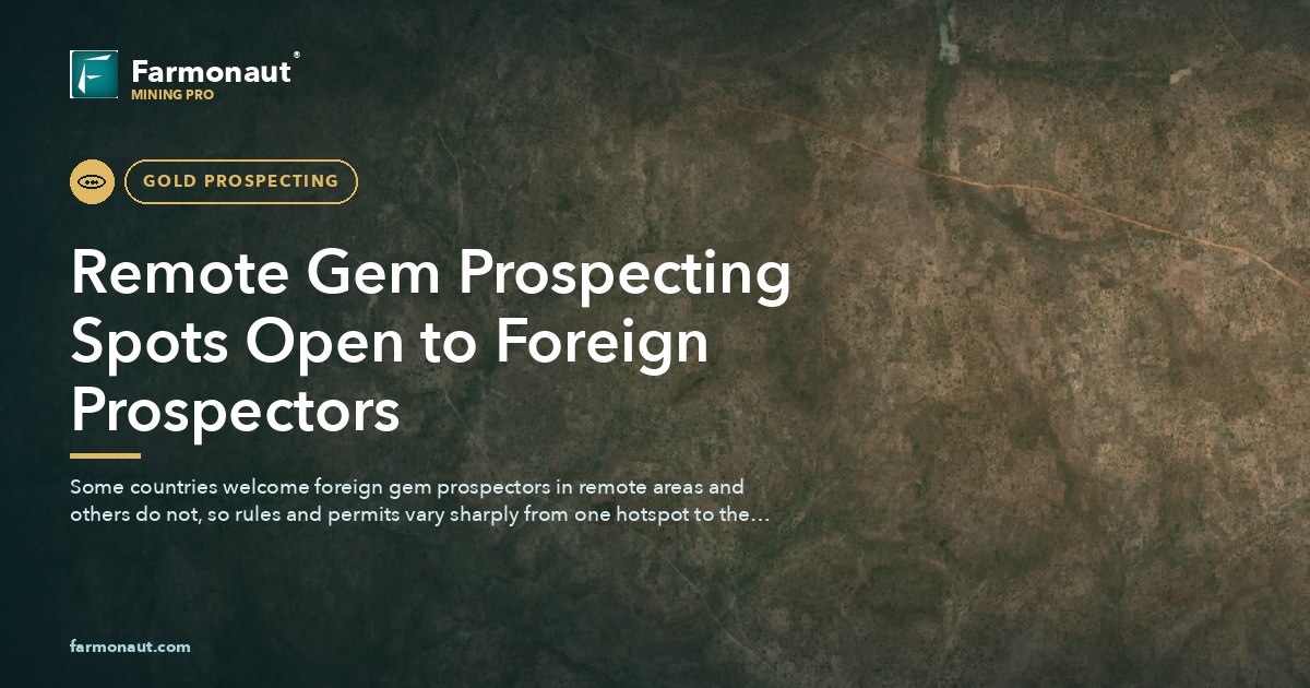 Remote Gem Prospecting Spots Open To Foreign Prospectors