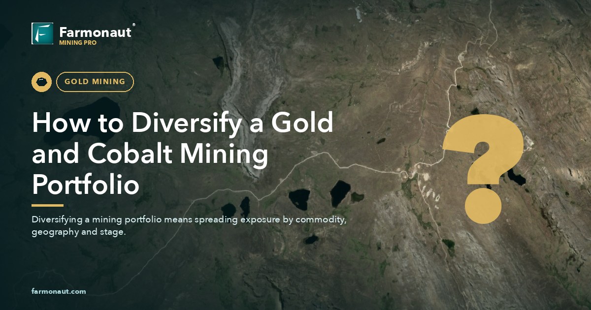 How To Diversify A Gold And Cobalt Mining Portfolio