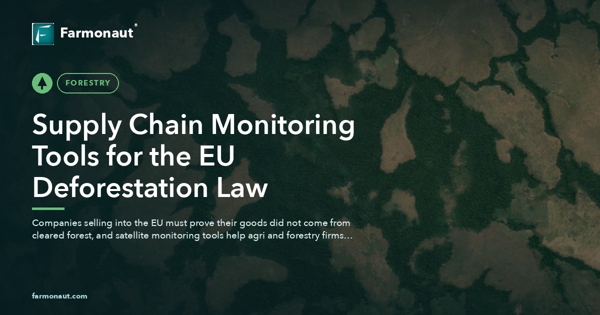 Supply Chain Monitoring Tools For The Eu Deforestation Law