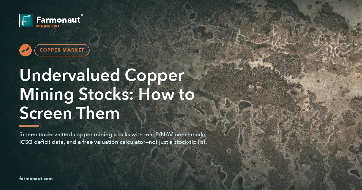 Undervalued Copper Mining Stocks: How To Screen Them