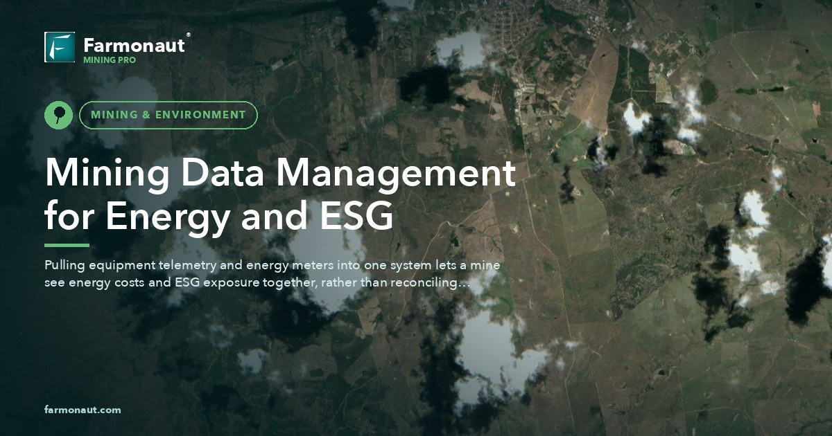 Mining Data Management For Energy And Esg