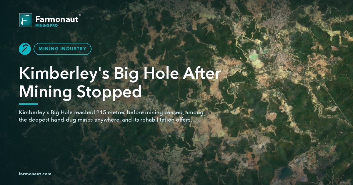 Kimberley'S Big Hole After Mining Stopped