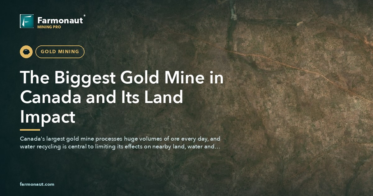 The Biggest Gold Mine In Canada And Its Land Impact